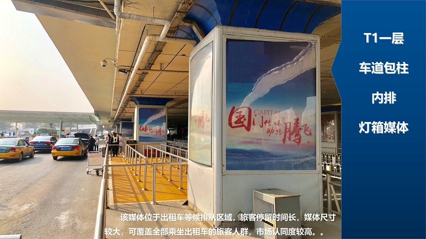 北京首都国际机场包柱箱广告商务合作电话15821083091