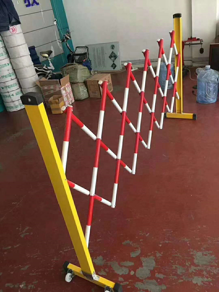 电站检修绝缘伸缩围栏 圆管式玻璃钢伸缩防护栏生产厂家