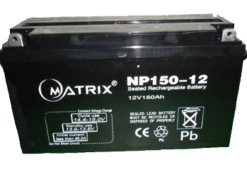 矩阵matrix蓄电池NP150-12 12V150AH/20HR规格参数