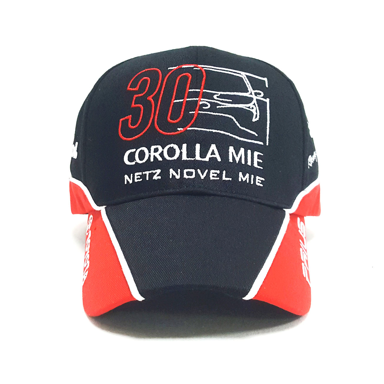 厂家定制卡罗拉30周年赛车棒球帽 TRD纯棉接片遮阳鸭舌赛车帽子