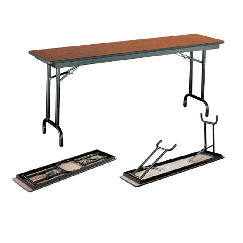 定制高级三胺板 五金折叠桌椅子 批量生产挡板会议桌架 长方桌钢架子 培训桌钢架台