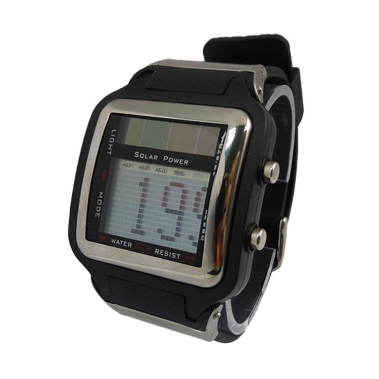 深圳手表厂家供应新款方形运动电子太阳能手表