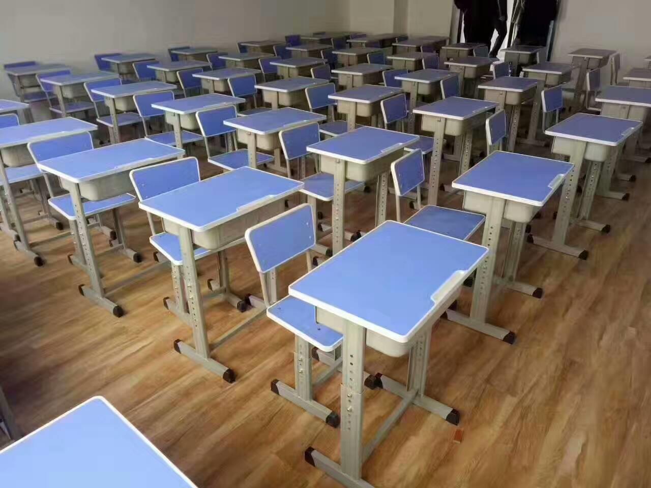周口雙人課桌椅 塑鋼課桌凳