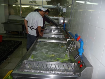 供应亿水消毒洗菜机 商用洗菜机