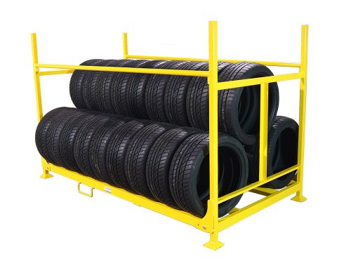 仓储组合堆垛货架展示架折叠式储物轮胎布料架铁框架子定制巧固架
