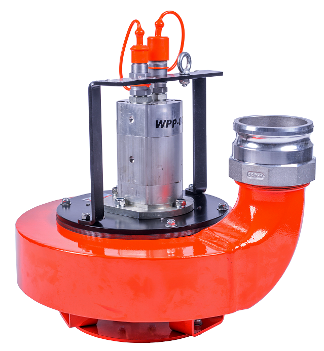 威平WPP-80便携式液压渣浆泵排涝抽水泵4寸液压污水泵