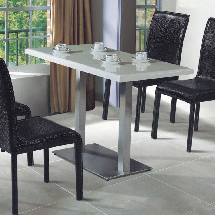 大理石餐桌 北欧后现代轻奢不锈钢镀金桌子简约风格餐桌椅组合