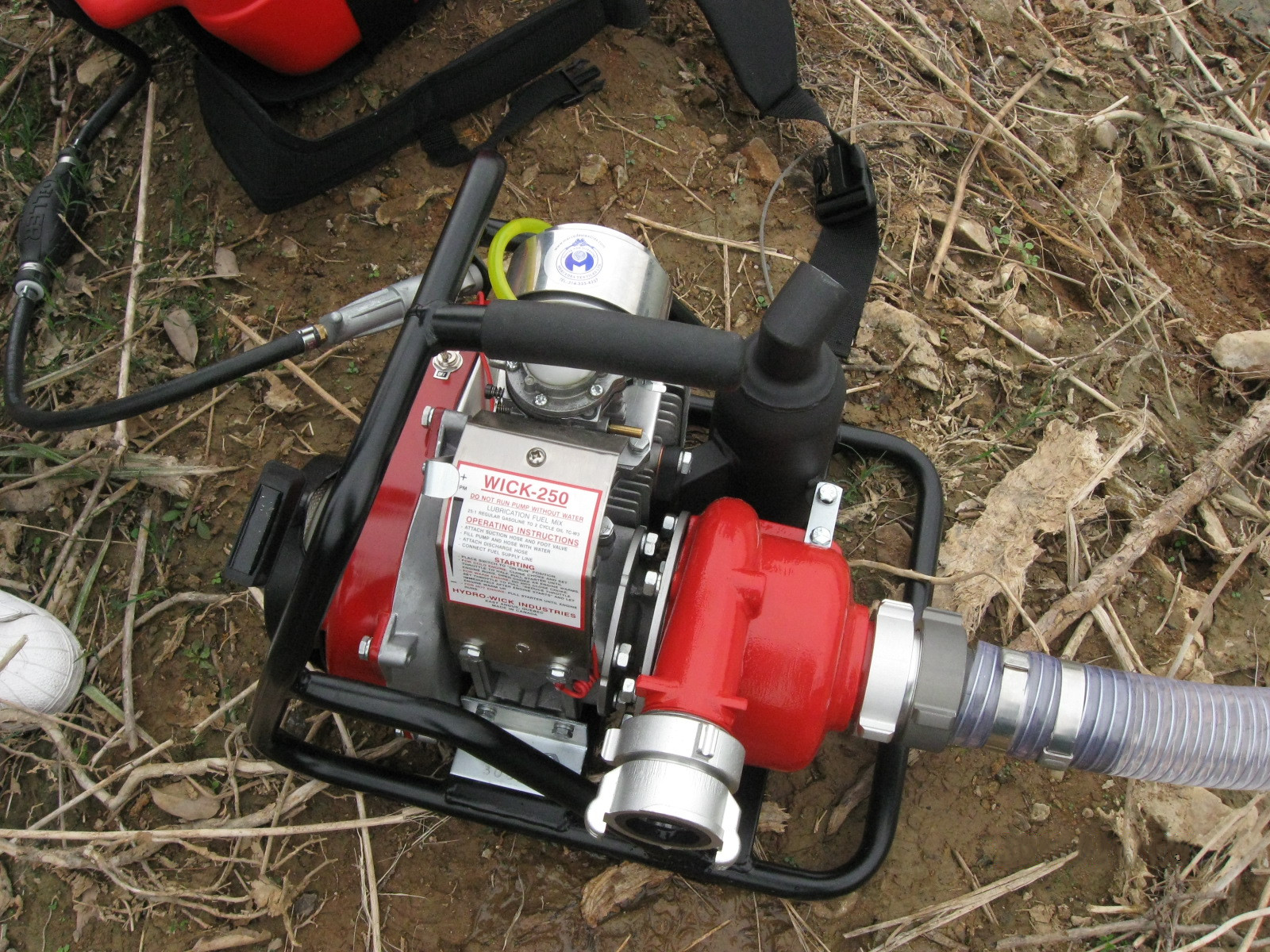 加拿大WICK250便携式高压消防泵 移动远程输送灭火水泵 高压接力水泵 森林高压消防水泵