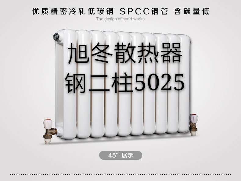XDGZT2-5025钢二柱散热器 长春市旭东暖气片厂