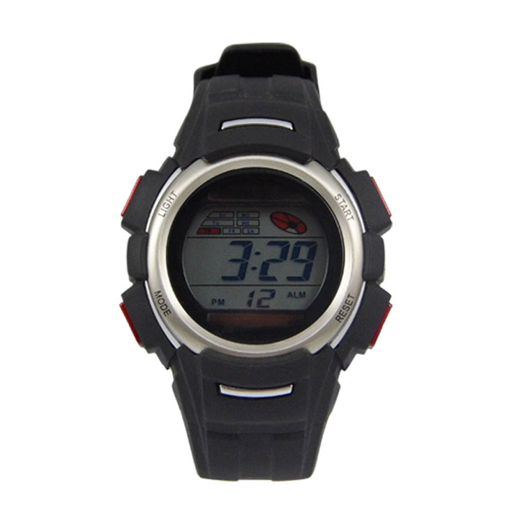深圳手表厂家供应新款塑胶壳太阳能电子运动手表