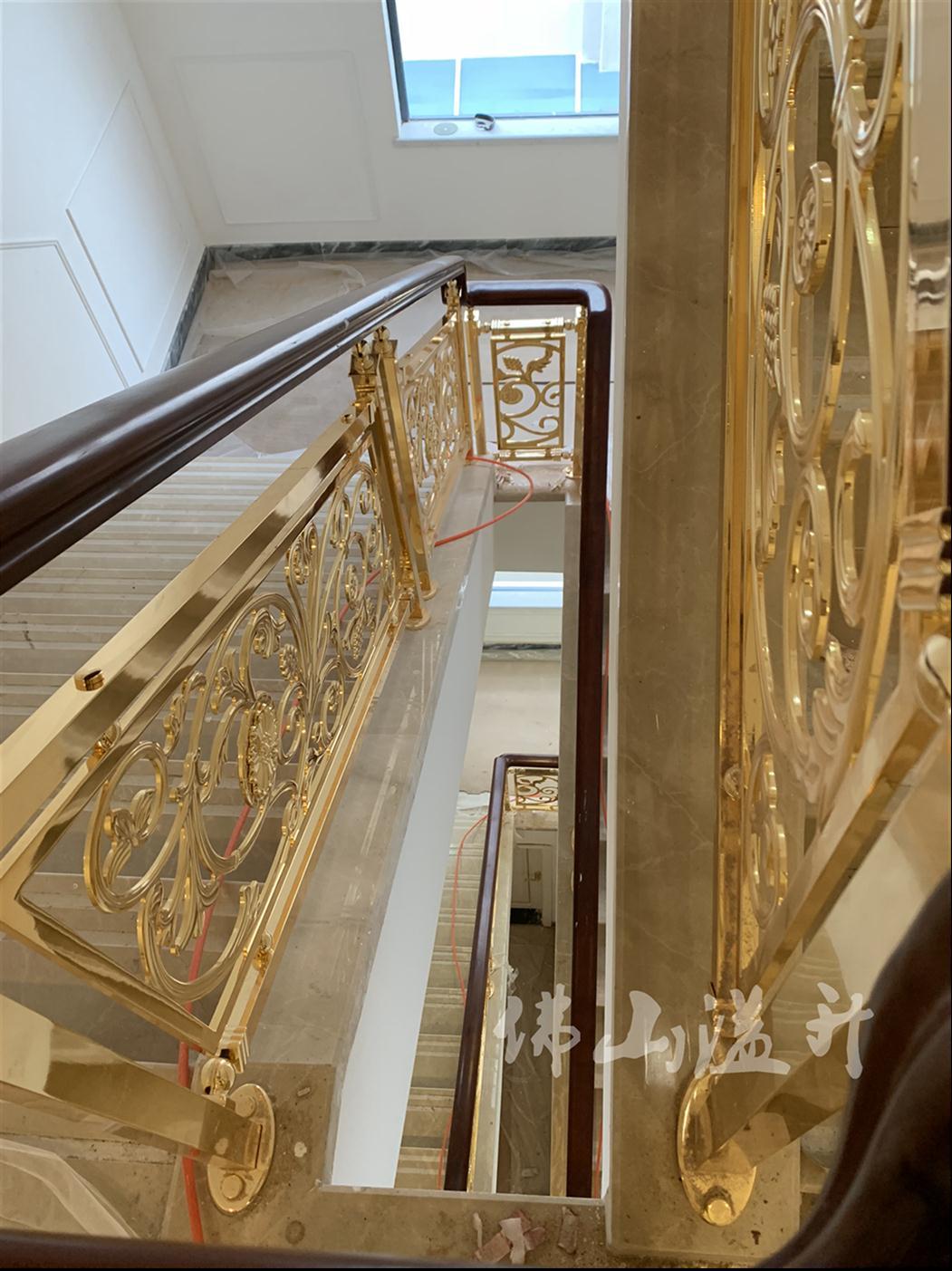 保定铜艺楼梯护栏加工