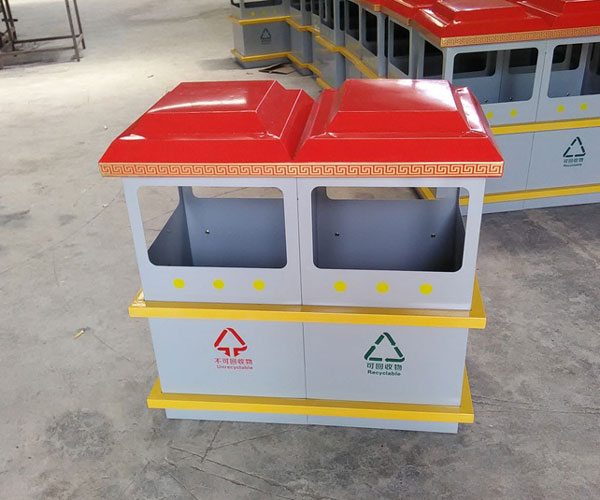 供供应江州市户外分类垃圾箱 机场车站果皮箱垃圾桶