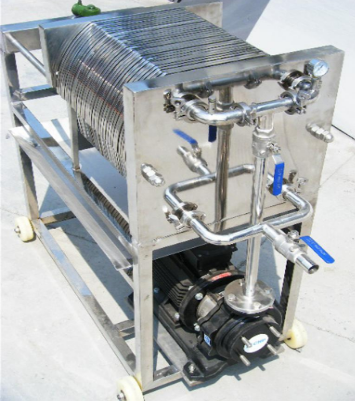 广州方联供应304不锈钢板框式过滤设备一级过滤机精密过滤器