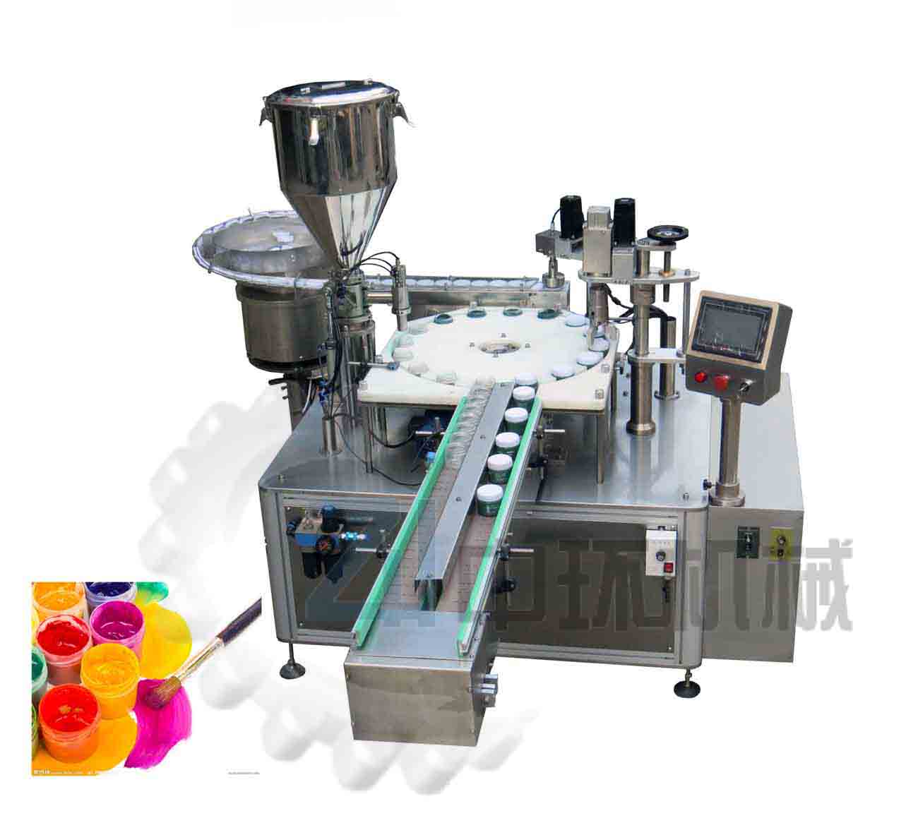 ZHG-50YL顏料灌裝旋蓋機