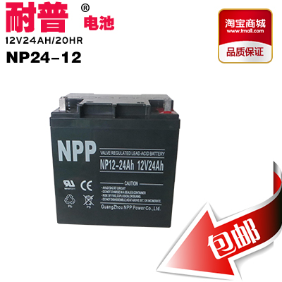 蓄电池12V24AH耐普NP12-24阀控式免维护铅酸蓄电池UPS电源直流屏