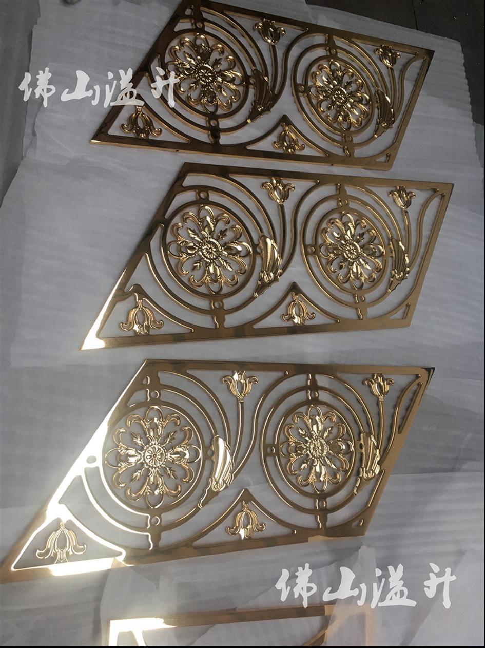佛山可靠别墅铝雕花楼梯扶手