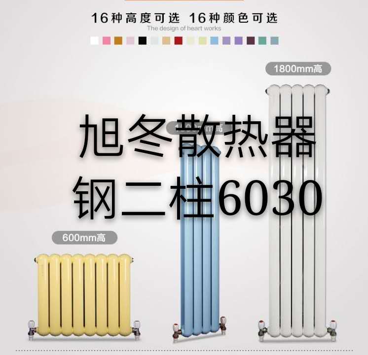 XDGZT2-6030钢二柱散热器 钢制散热器 长春旭东暖气片厂
