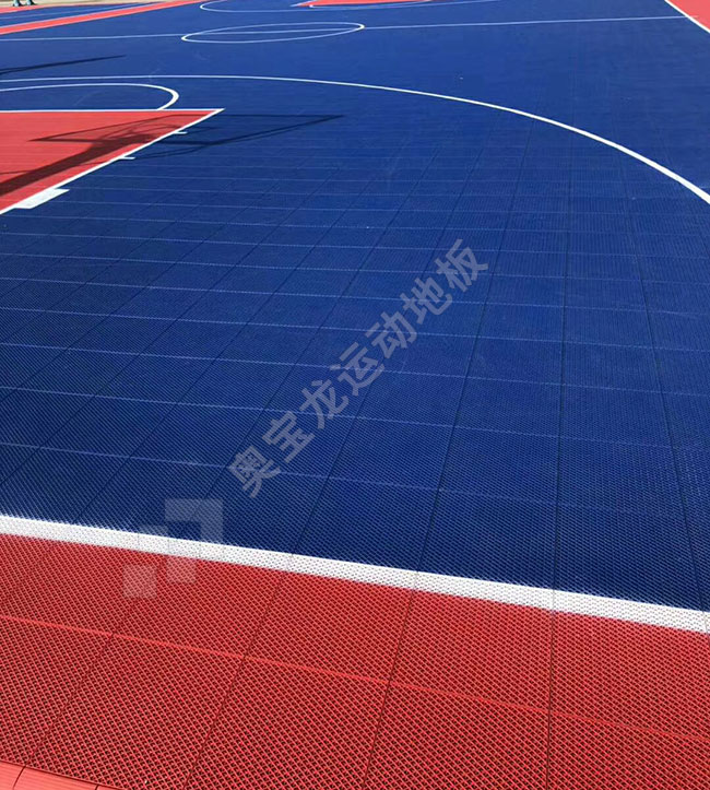 室外篮球场悬浮式拼装塑胶运动地板 户外篮球场面塑料拼装防滑地板 篮球场悬浮式地板