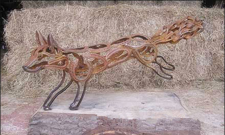 不锈钢镂空狗雕塑 动物雕塑定制
