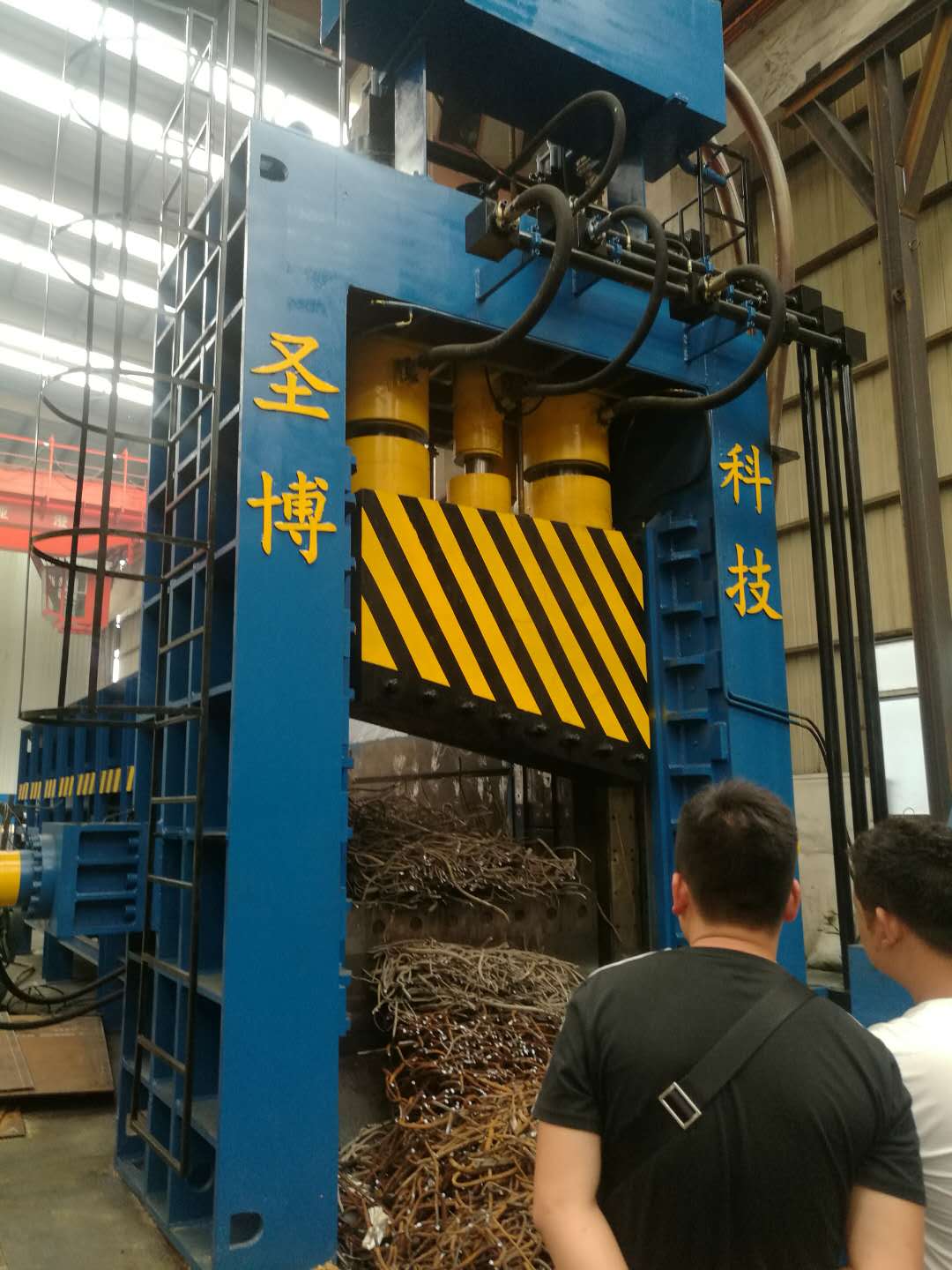 淄博全自动液压废钢剪切机Q91-1600吨再生资源物质回收行业