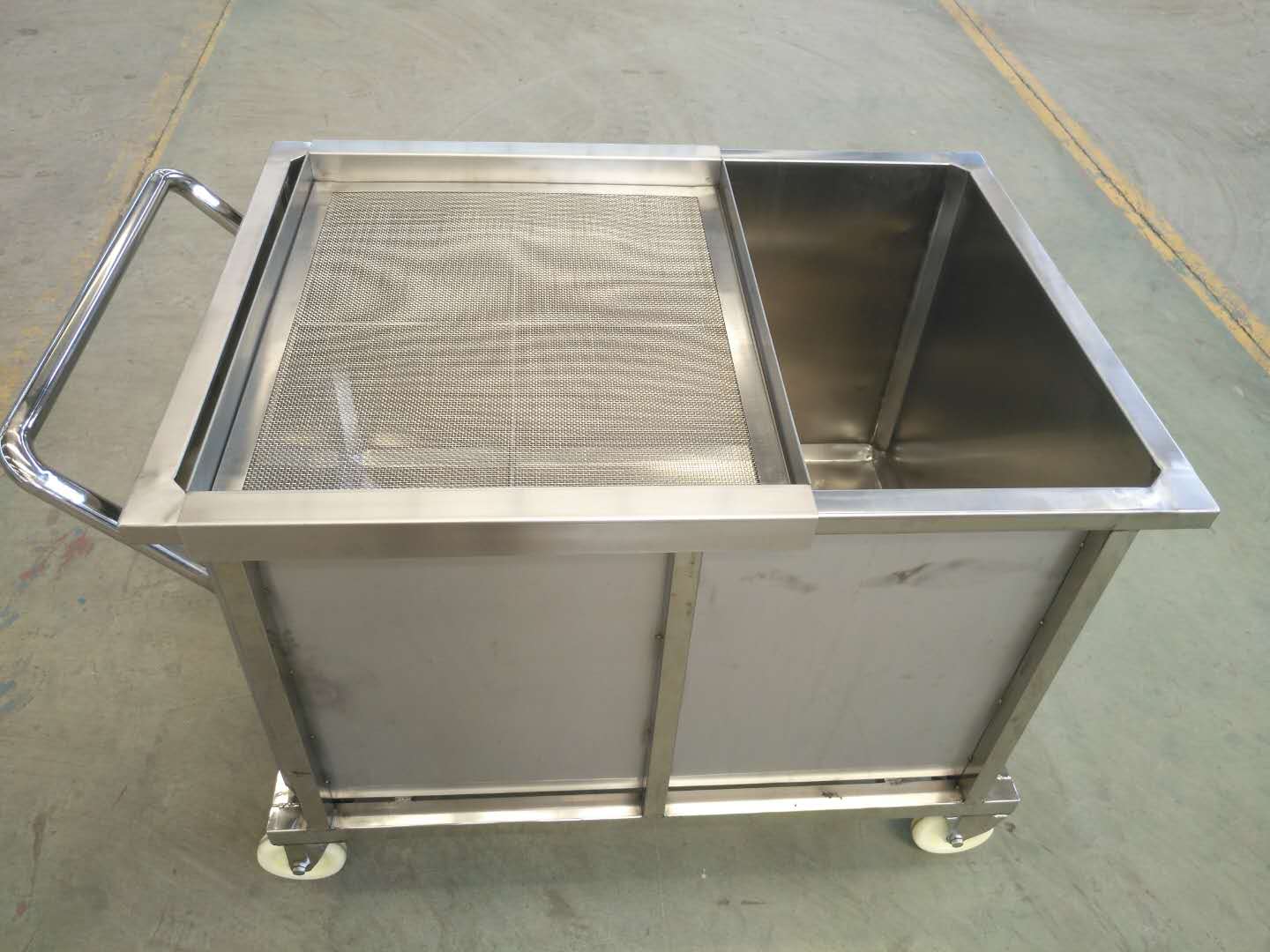 食品级不锈钢仓储物流食品厂通用案台 不锈钢汤桶车 非标定制各种工器具