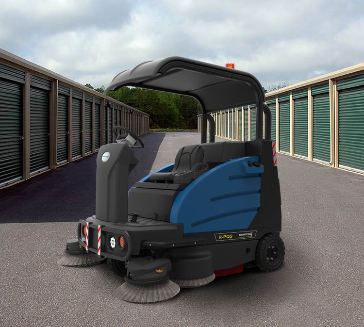 足球场用驾驶式扫地车容恩R-PQS 大型地面清扫车