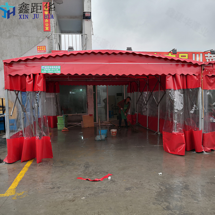 广东汕头大型伸缩蓬 电动雨棚欢迎来电
