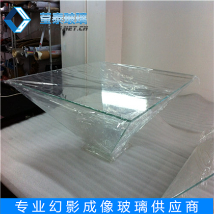 深圳360度金字塔玻璃供应商 广州幻影成像玻璃批发 全息玻璃介绍