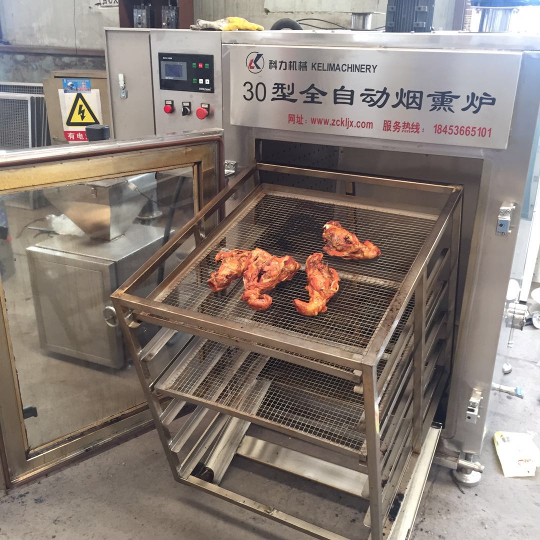 猪肉烤鸡烤鸭熏烤箱自动熏肠机器价格