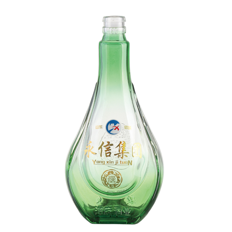 郓城白酒瓶生产厂家供应500ml高白料精白料透明玻璃瓶750ml洋酒瓶饮料瓶