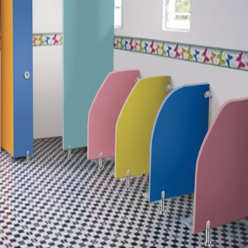 厂家直销富滋雅幼儿园卫生间小挡板儿童厕所隔断防潮板材