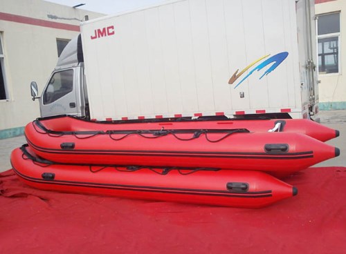 海之蓝品牌热销四米五大型铝合金充气龙骨系列冲锋舟