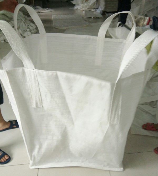 有盖扎口布全新纯白色吨袋集装袋 太空袋编织袋1吨