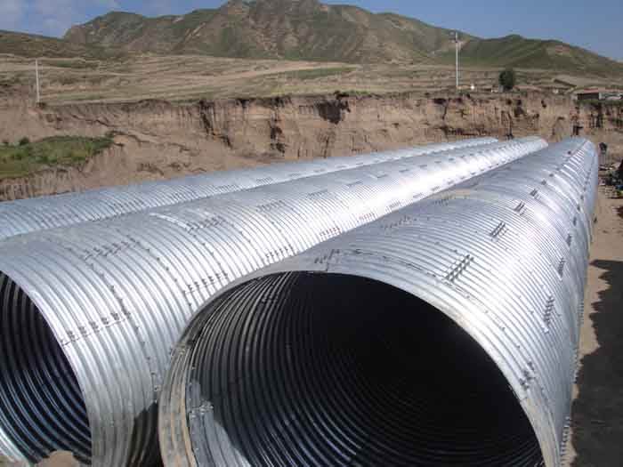 直径一米两米三米四米五米六米金属钢波纹管涵马蹄形U型拱形异型钢波纹涵管