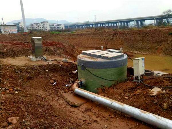 玻璃钢污水提升泵站