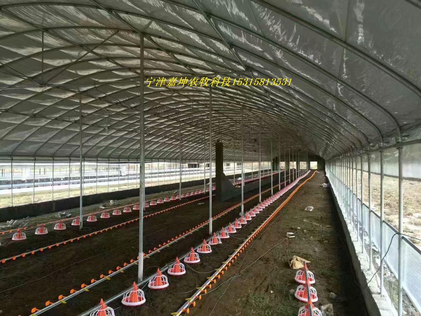 嘉坤农牧自动化养殖蛋鸡肉鸡大棚