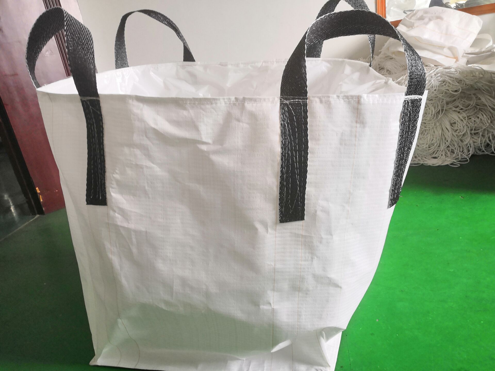 白色大号集装袋防尘建材化工包装厂家可定制吨袋