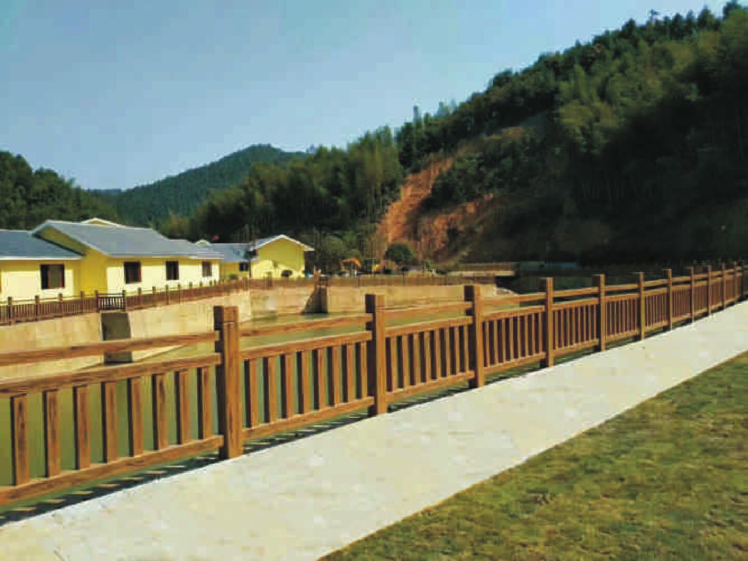 吉州水泥仿木护栏制造商 品质好耐用