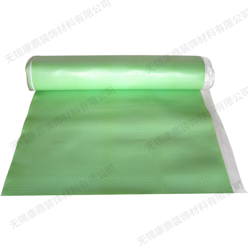 厂家直销 地热地板防潮垫静音垫 绿色打孔地暖防潮垫