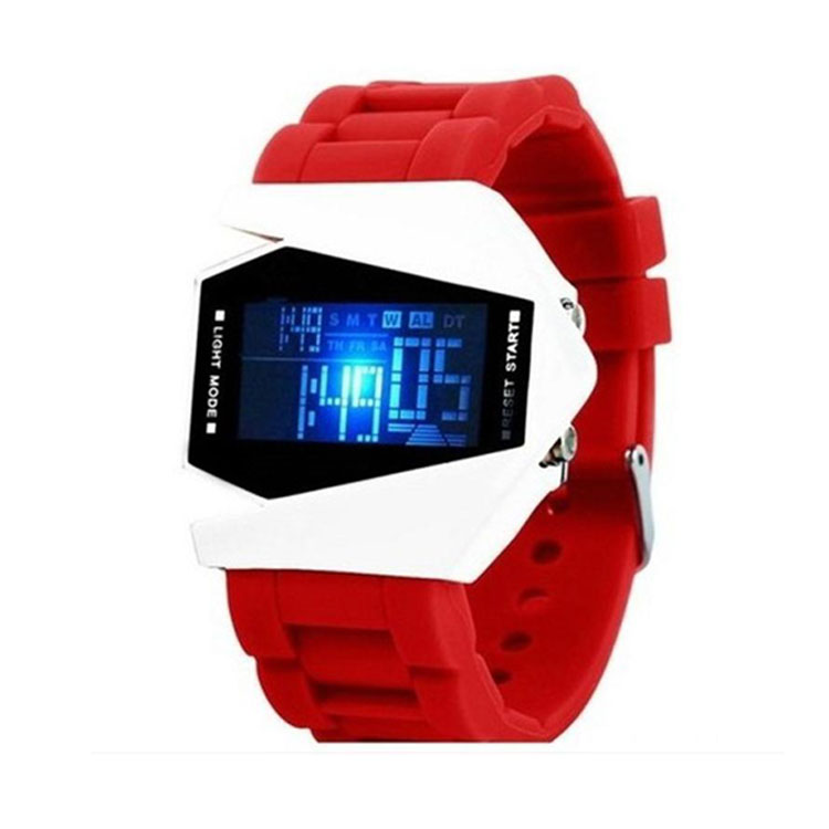 时霸手表工厂直销时尚新款LED飞机造型手表