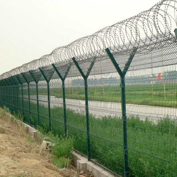 厂家直销生产机场护栏网 框架式护栏网 机场 道路防护网 小区护栏网可定做