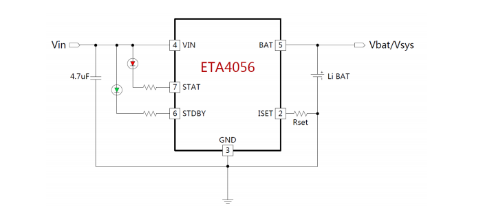 ETA4056耐高压16V**低功耗的基准和运放电路