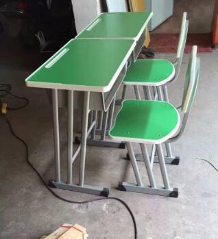厂家出售单人学生课桌椅 合肥双人课外辅导桌椅