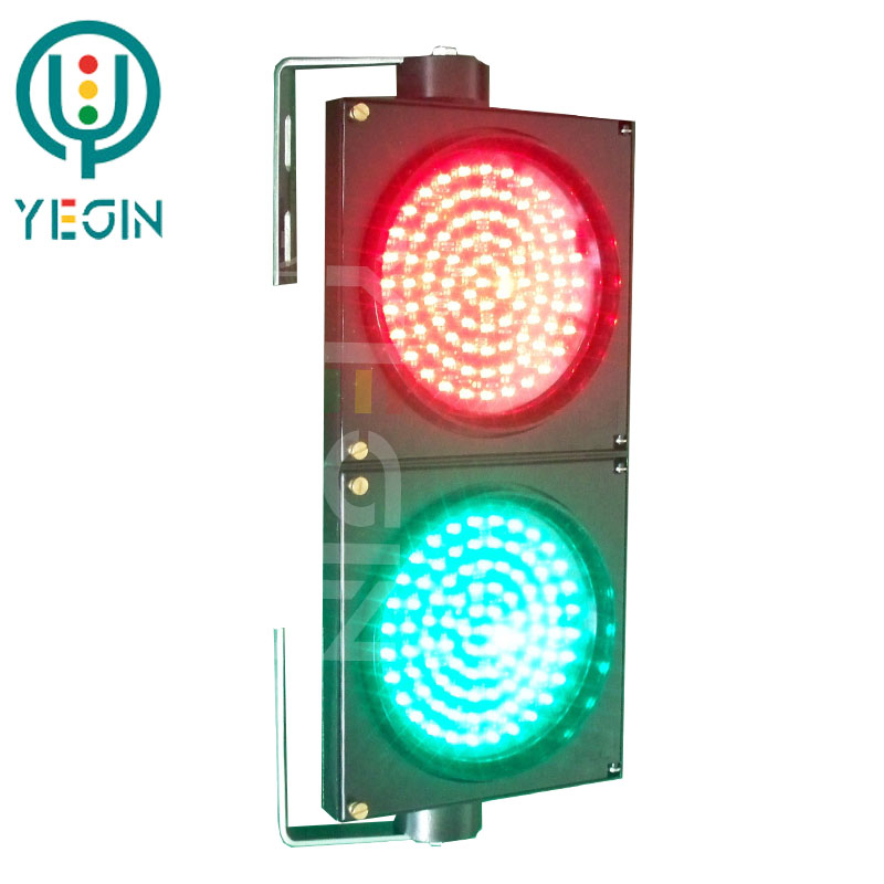 厂家供应 机动车道满屏红绿两单元交通信号灯 LED交通警示灯