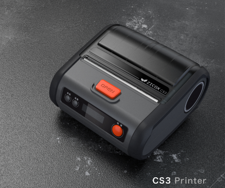 便携式移动热敏小票不干胶标签打印机芝柯CS3打印机物流快递打印机