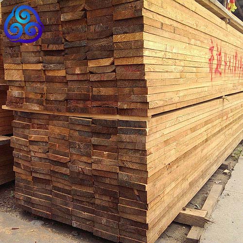 天津木材市场批发3米4米落叶松硬杂齐边木跳板架板脚手板