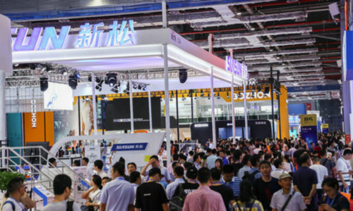 上海国家会展中心的自动化展电气系统展区
