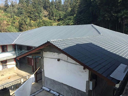 树脂瓦厂家-屋顶瓦片塑料瓦装饰仿古瓦木架子平板瓦片