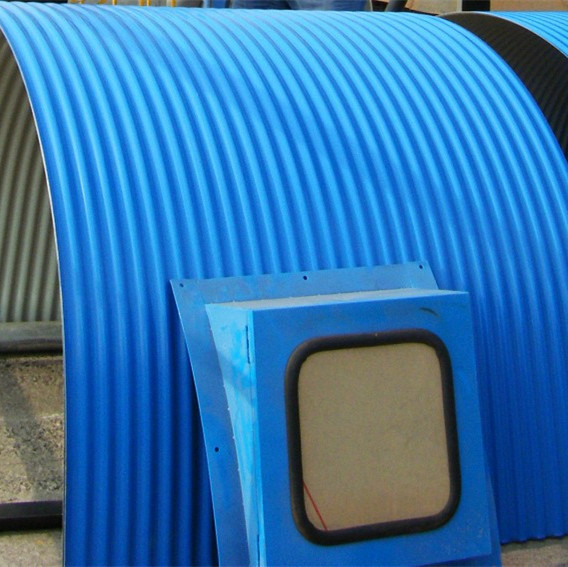 江苏彩钢厂家订制彩钢弧形瓦、彩钢防雨罩、防尘罩