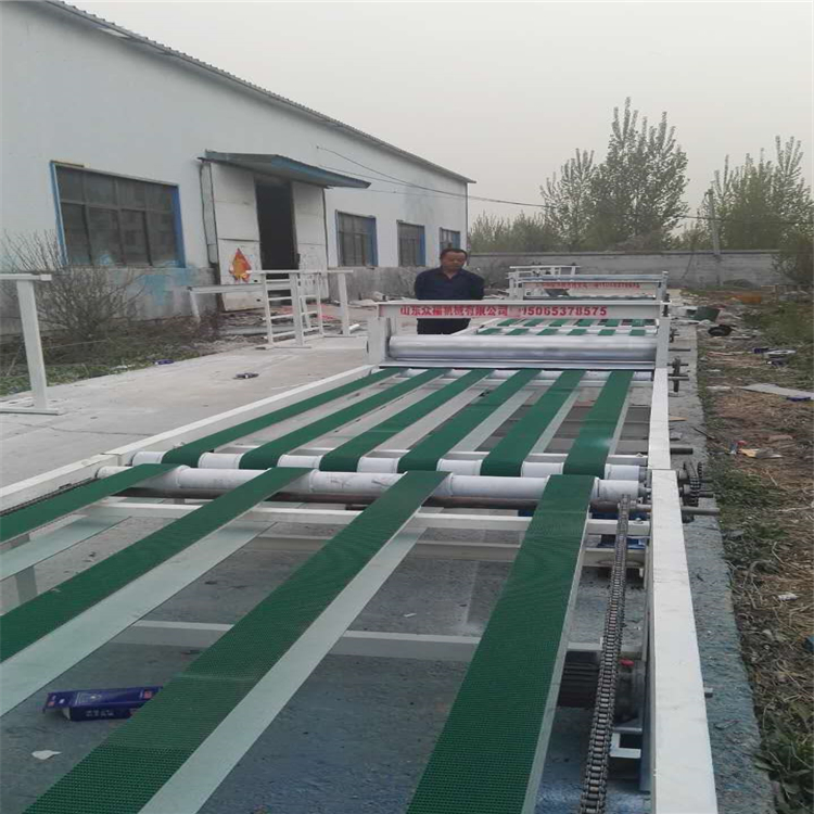 武汉集装箱房地板 防火板机器 环保全自动防火板生产线 自动纵横四边锯视频